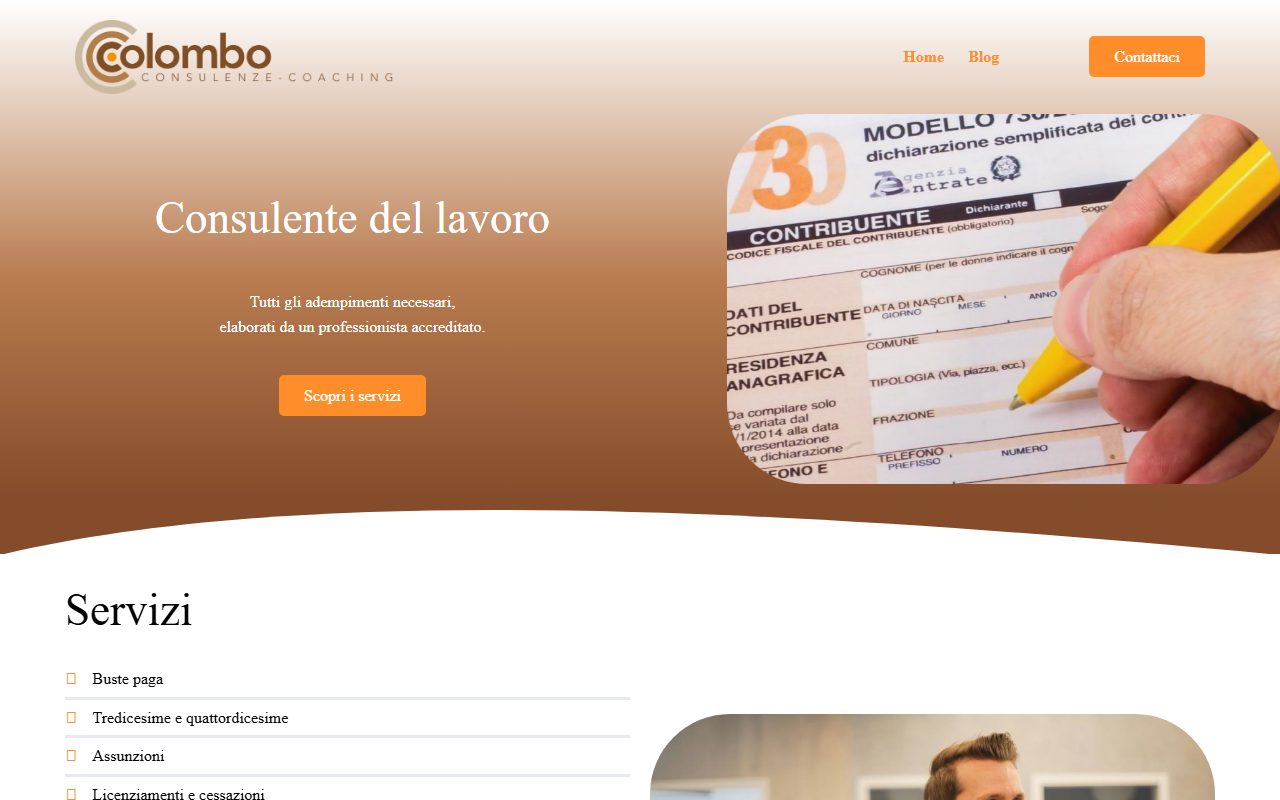 Anteprima sito Colombo Consulenze